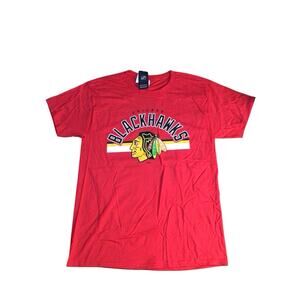 NHL Chicago Blackhawks CONNOR BEDARD #98 Medium Red Short Sleeve T-Shirt New